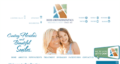Desktop Screenshot of hessorthodontics.com