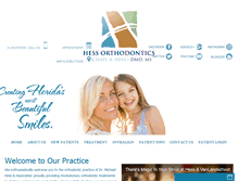 Tablet Screenshot of hessorthodontics.com